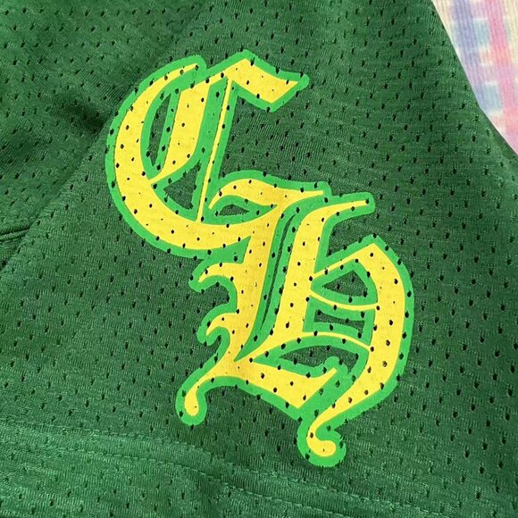 Chrome Hearts Mesh Jersey Green Short Sleeve L - Picture 3 of 6
